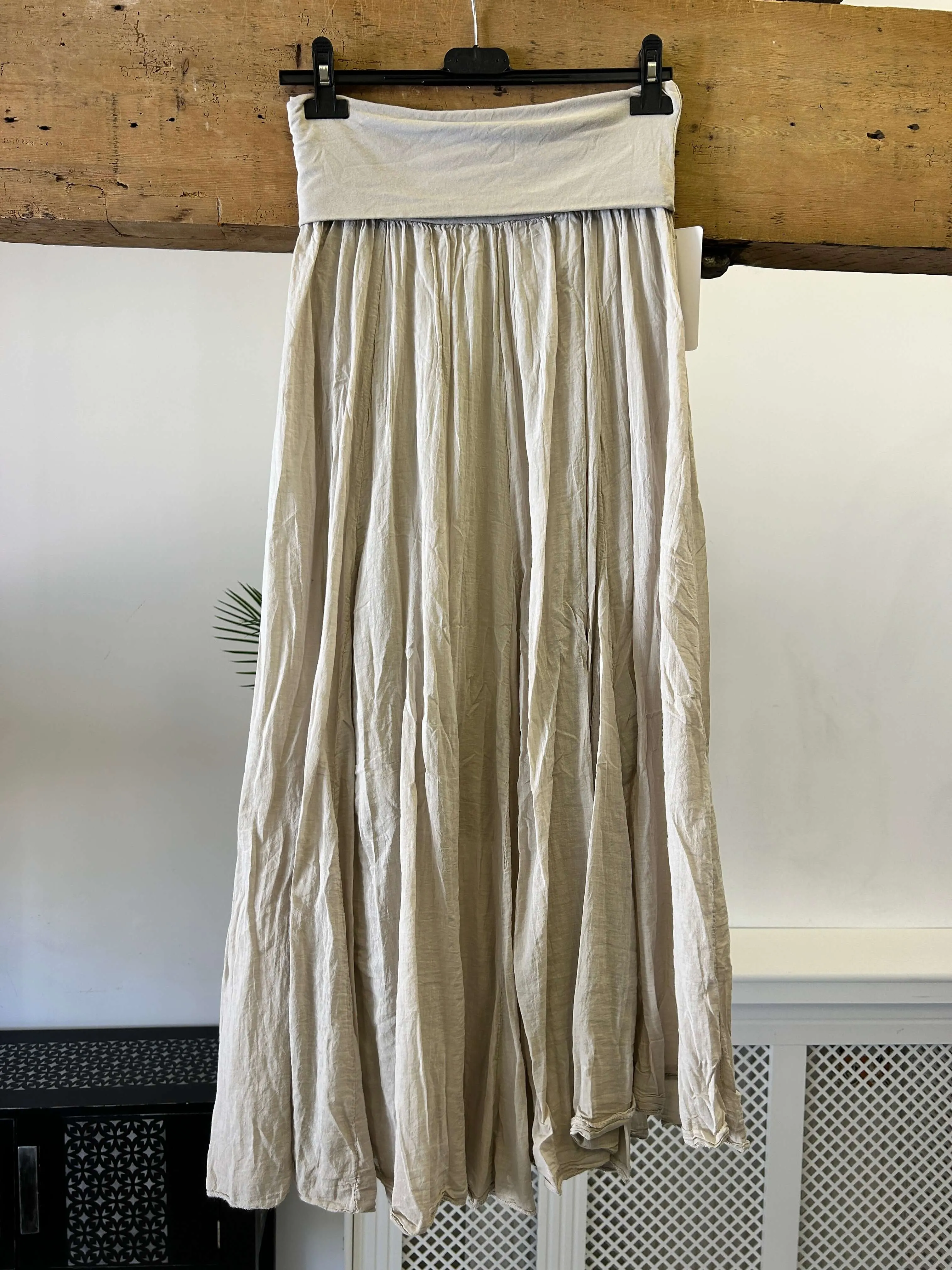 Lizzie Cotton Maxi Length Skirt