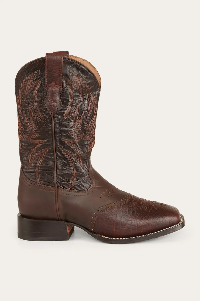 Longreach Mens Saddle Boot - Coffee