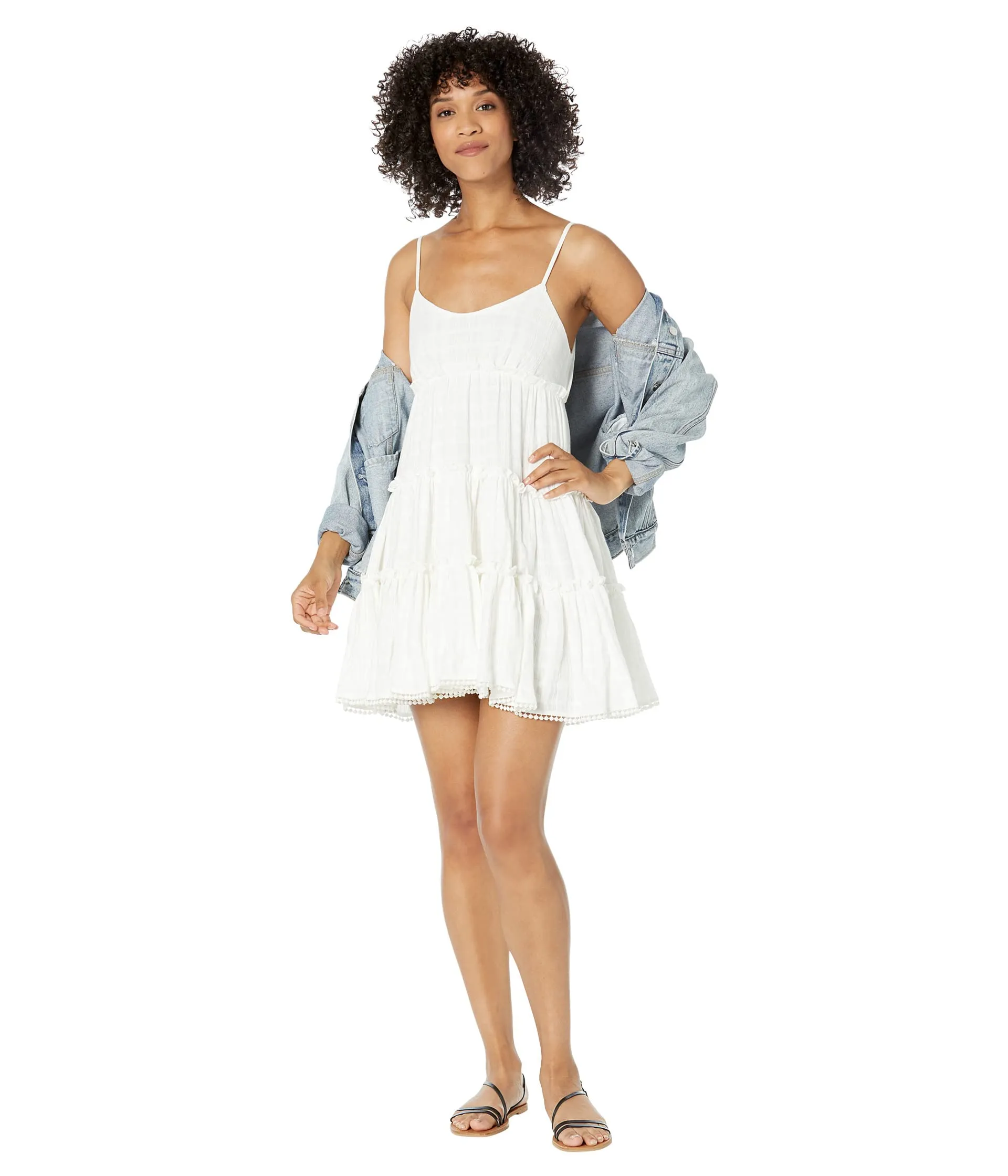 Lucky Brand Tiered Ruffle Dress