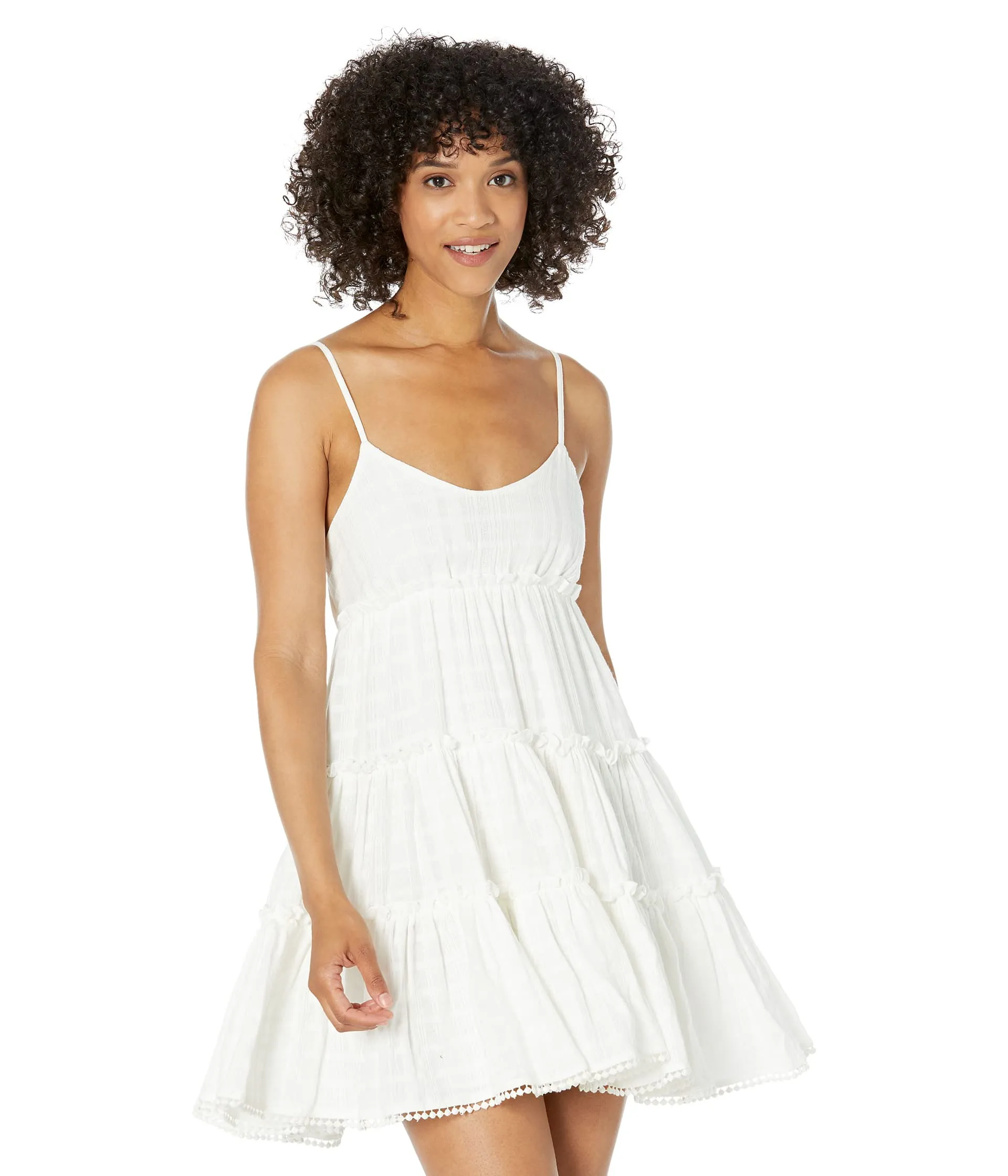 Lucky Brand Tiered Ruffle Dress