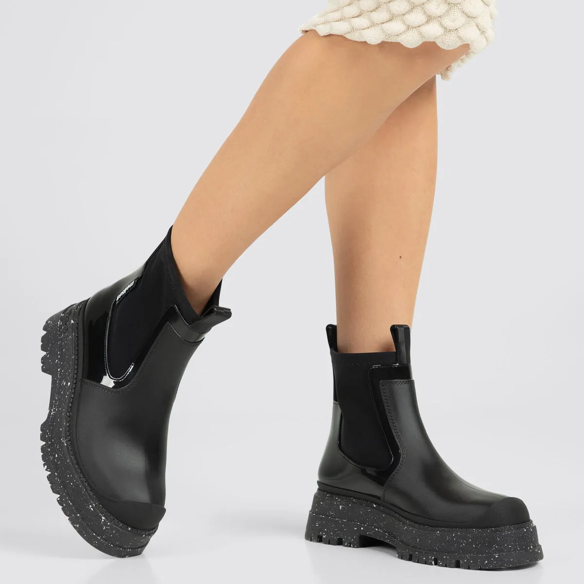 Melissa Drip Boot in Black