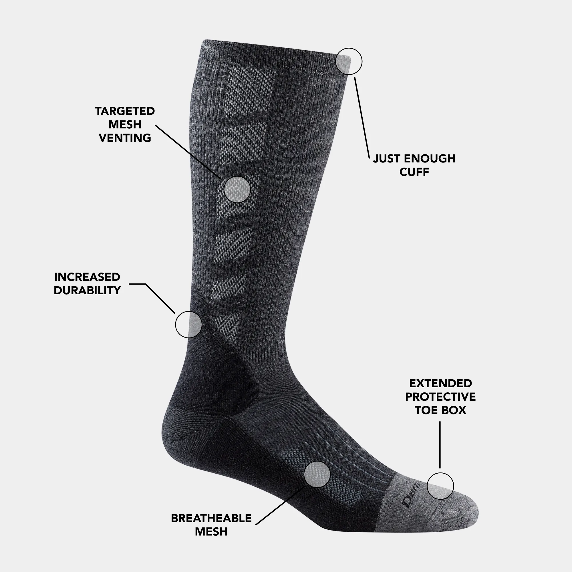 Men's Stanley K Mid-Calf  Lightweight Work Sock