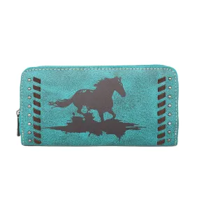 MW7411-W040  Montana West Horse Print Collection Wallet