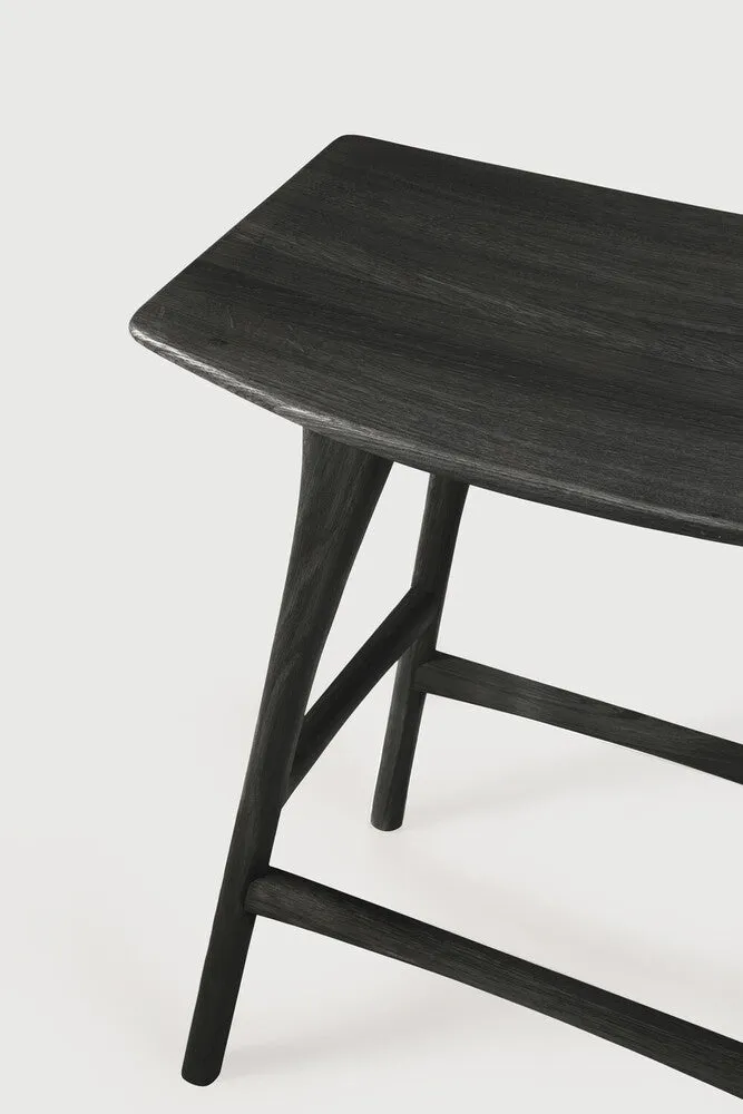 Oak Osso Black Counter Stool