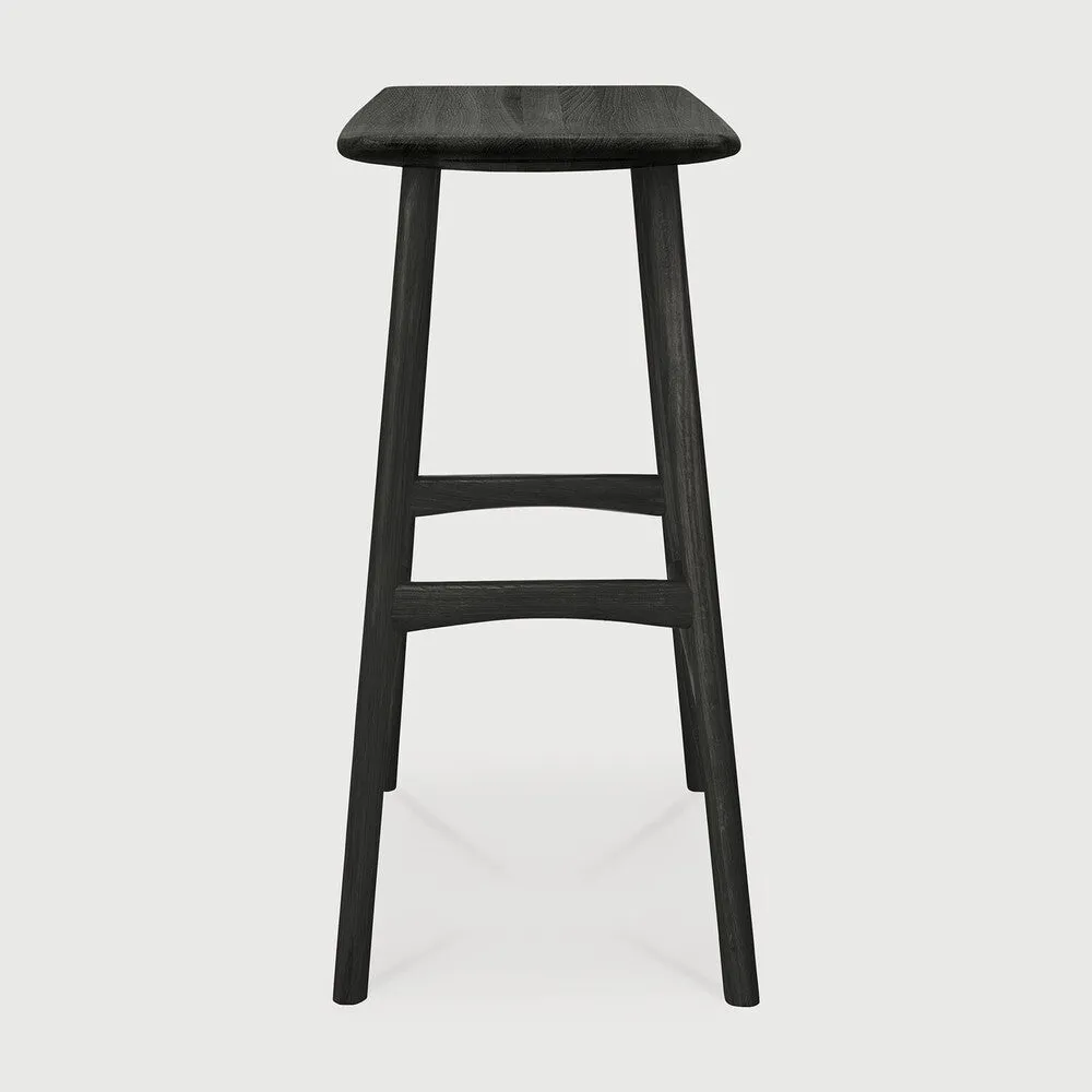 Oak Osso Black Counter Stool