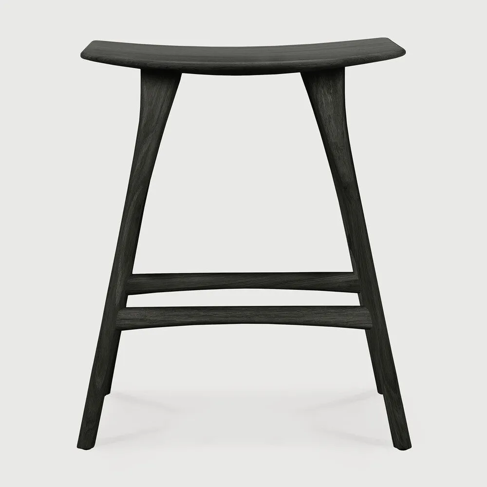 Oak Osso Black Counter Stool