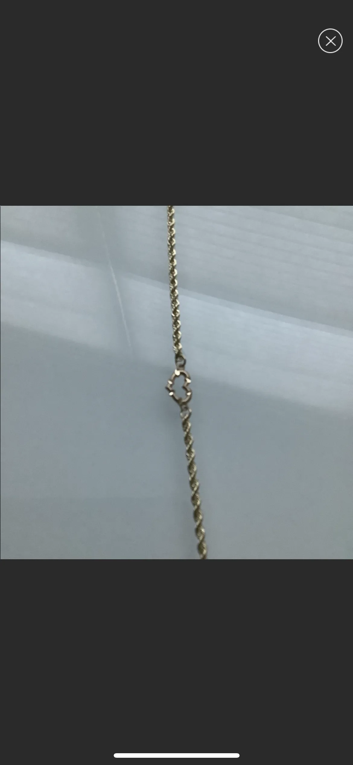 Open Heart Rope Anklet in 14k Yellow Gold