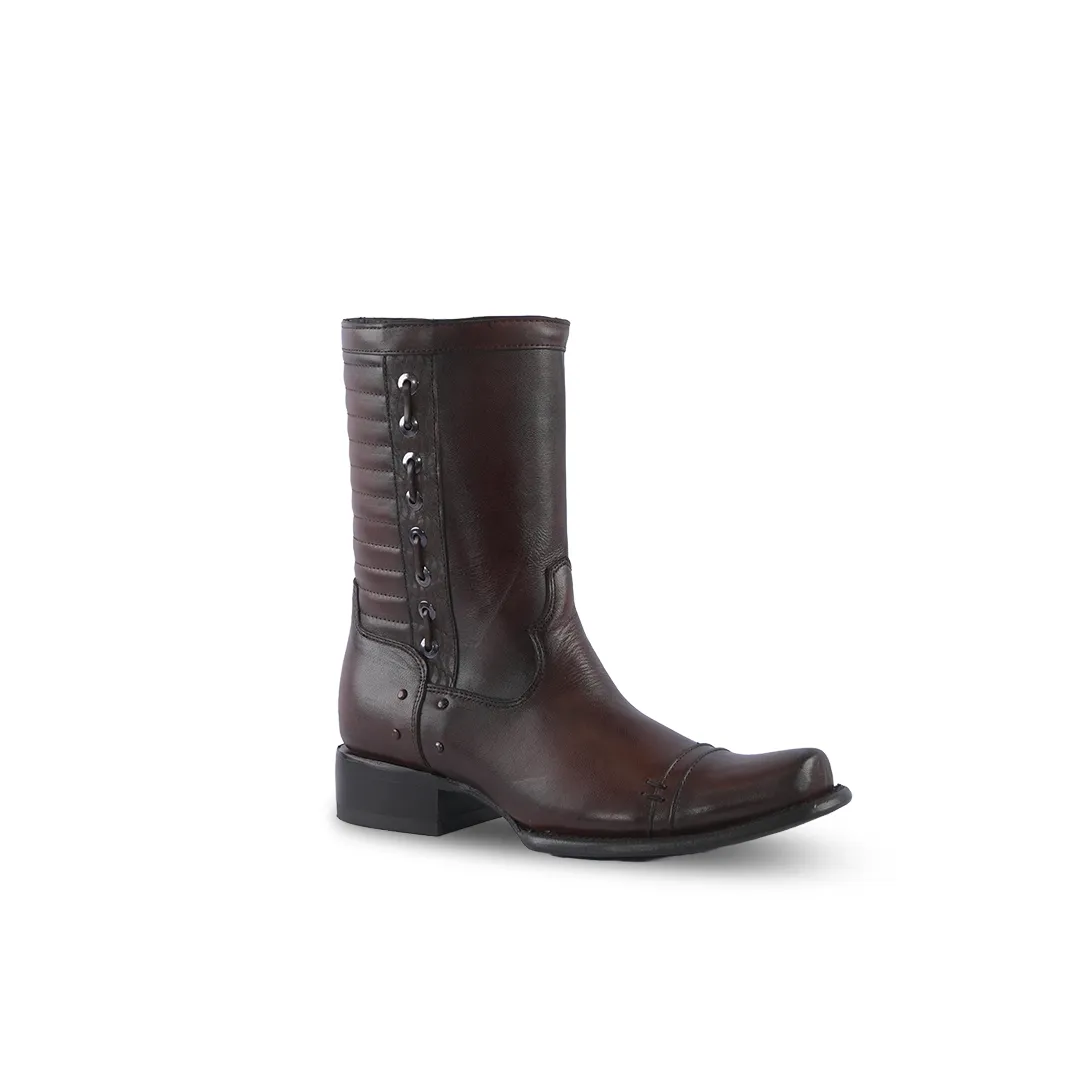 Platino Texas Country Premium Western Boot Peli Choco Brosh Arnau