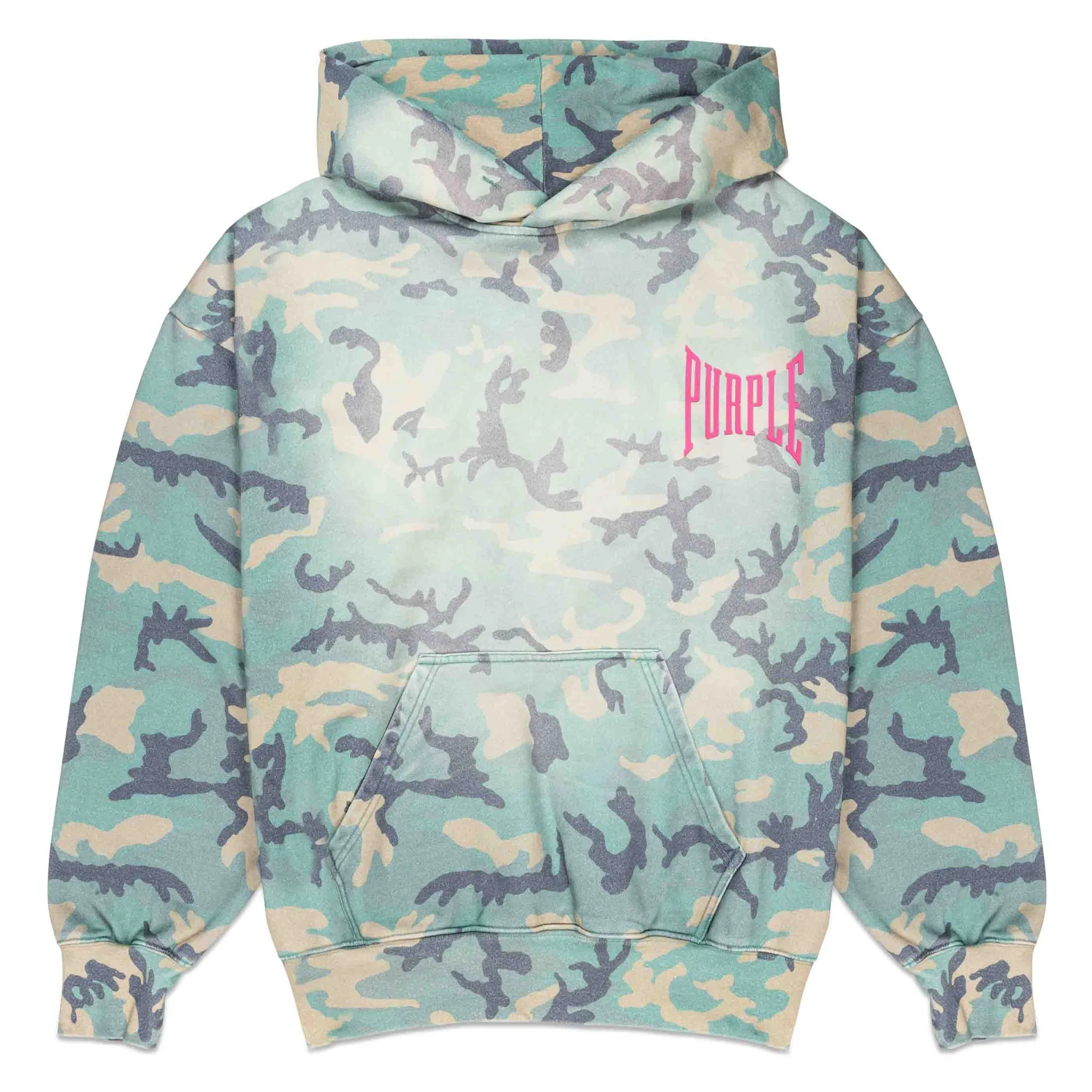 Purple Brand Faded Camo Hoodie