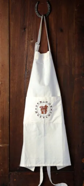 "Boots & Saddle" Western 100% Cotton Embroidered Apron