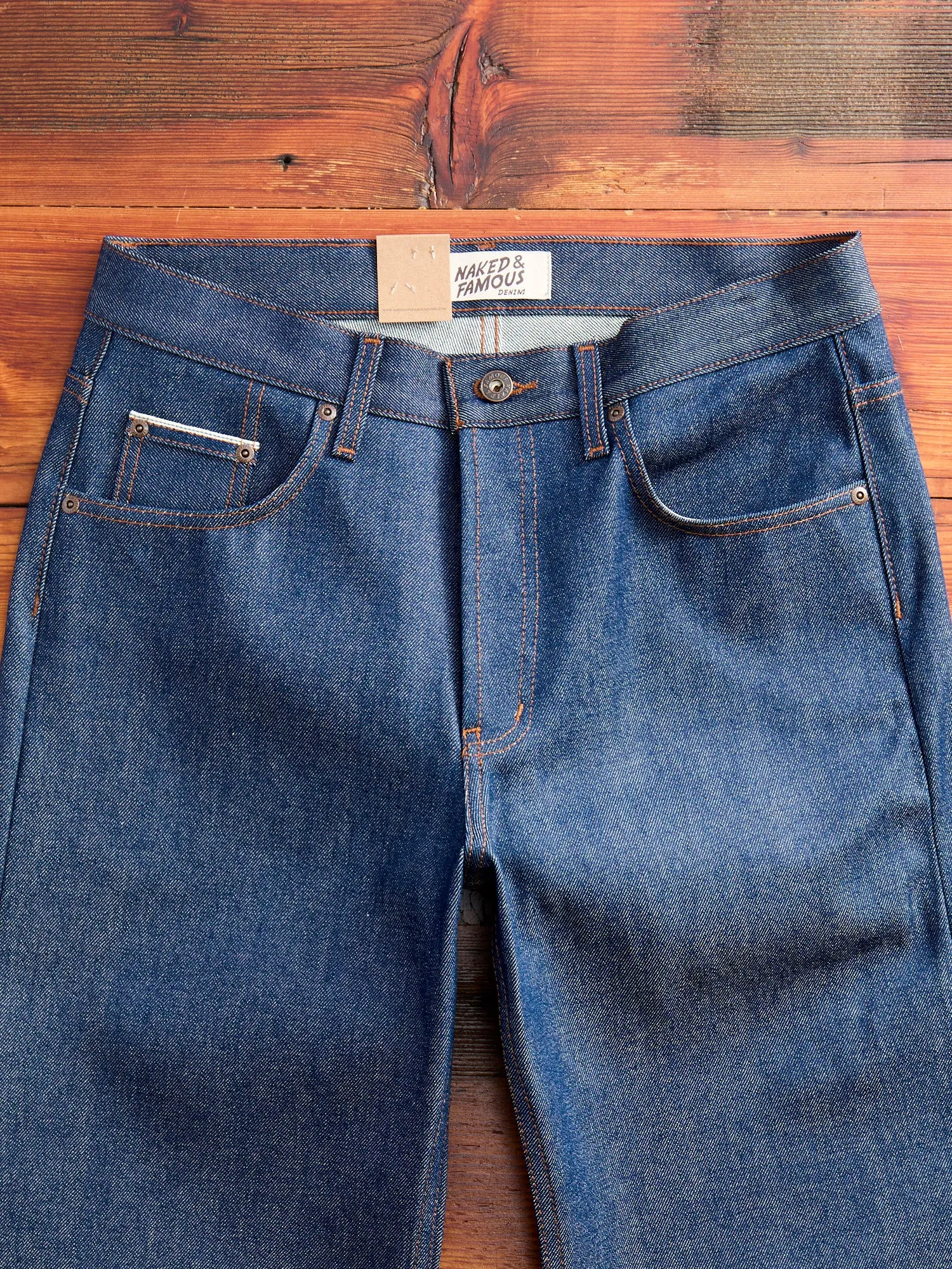 "Natural Indigo Selvedge" 12.5oz Selvedge Denim - Strong Guy Fit