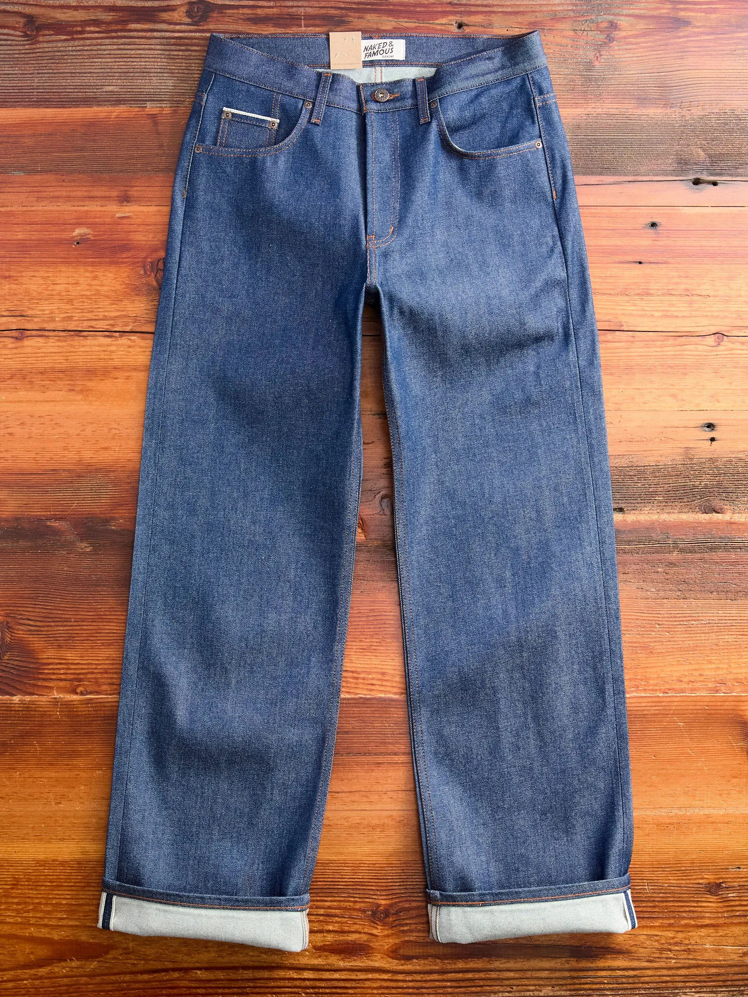 "Natural Indigo Selvedge" 12.5oz Selvedge Denim - Strong Guy Fit