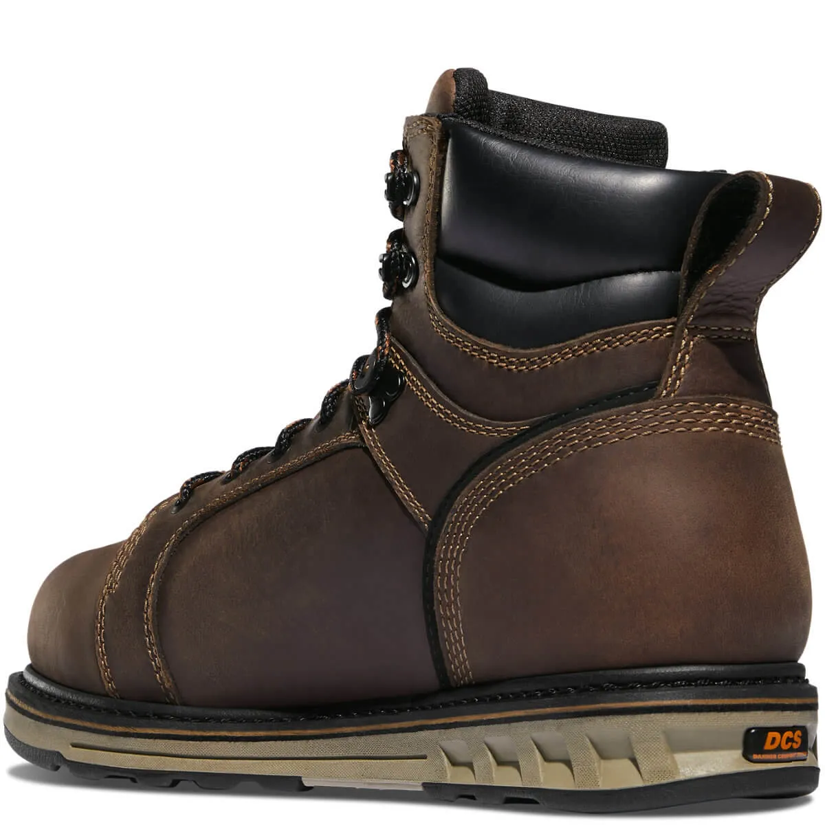 Steel Yard 6 Inch Steel-Toe Waterproof Wedge Work Boot Brown