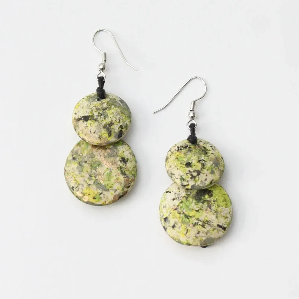 SYLCA AMELIE EARRINGS - GREEN MULTI - BP20E02APP