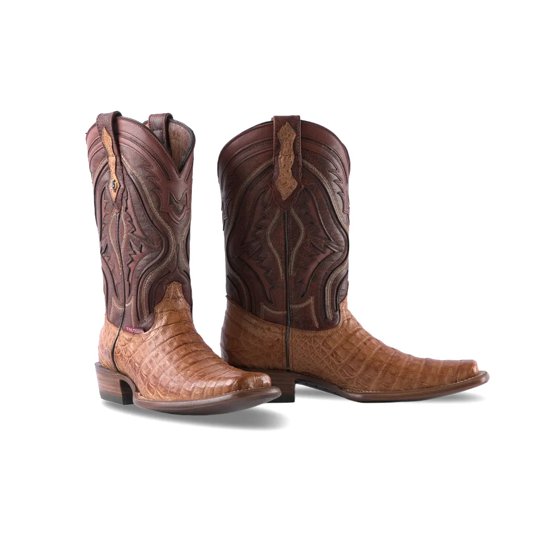 Texas Country Exotic Boot Caiman Belly Lomo Camell TC Toe LM151