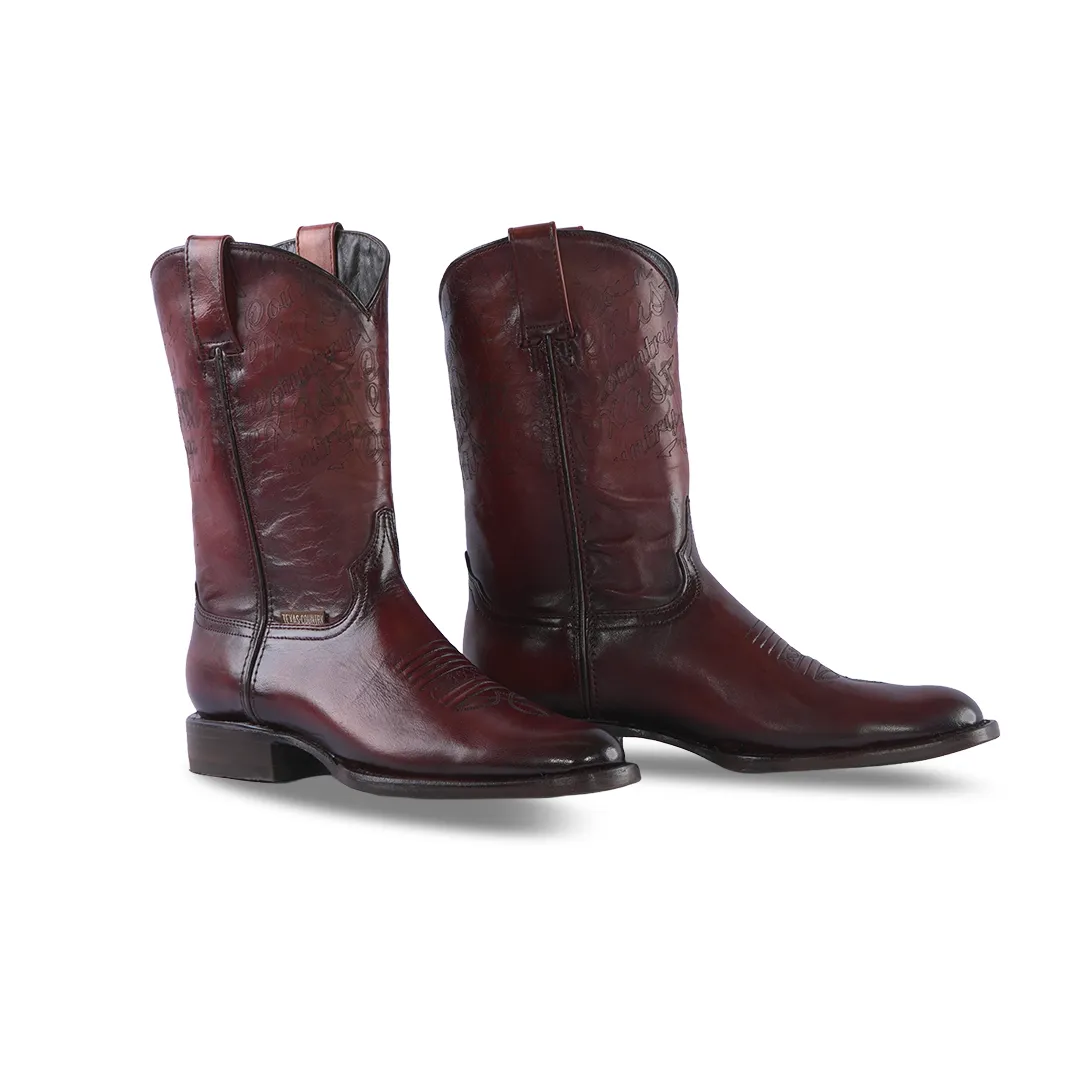 Texas Country Western Boot Antique Sport Cognac