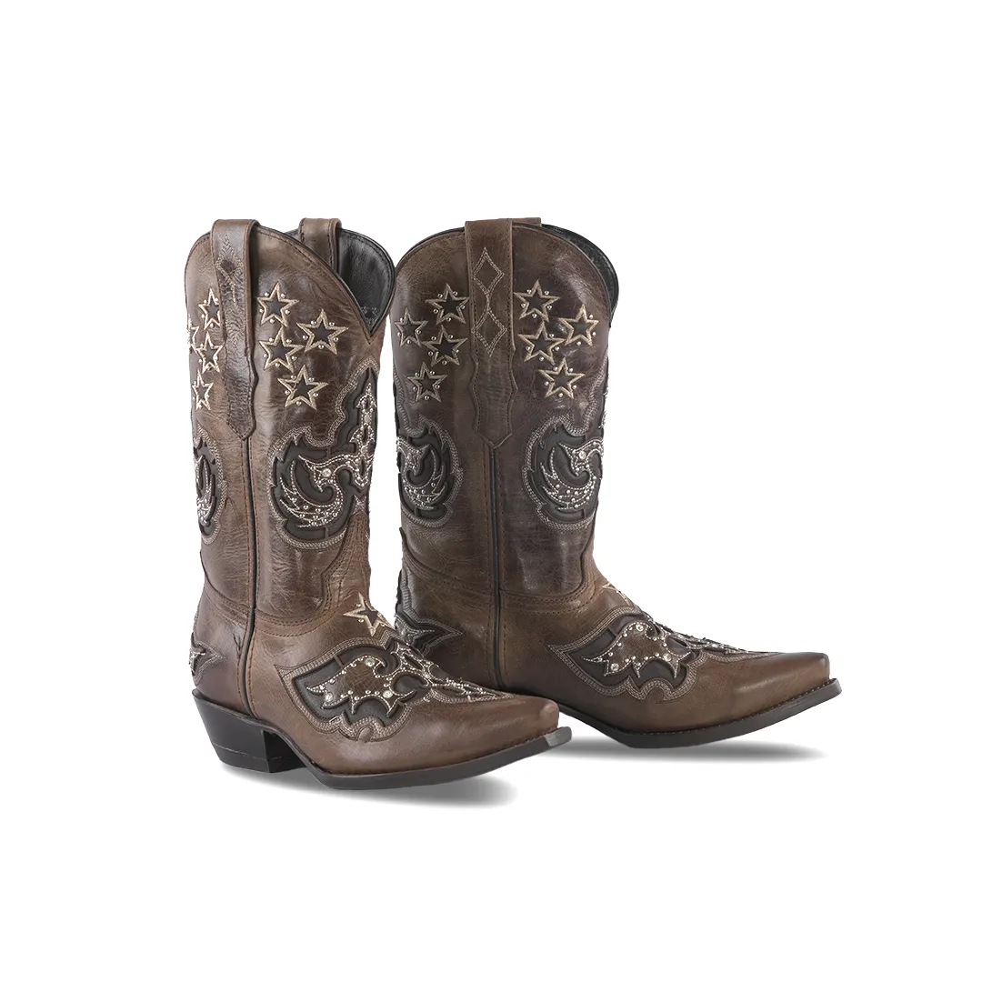 Texas Country Womens Western Boot Savat "Chantal" Retro Toe E774