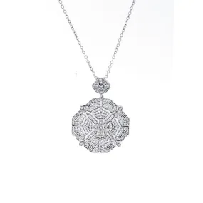 Vintage Diamond Octagon Shape Pendant