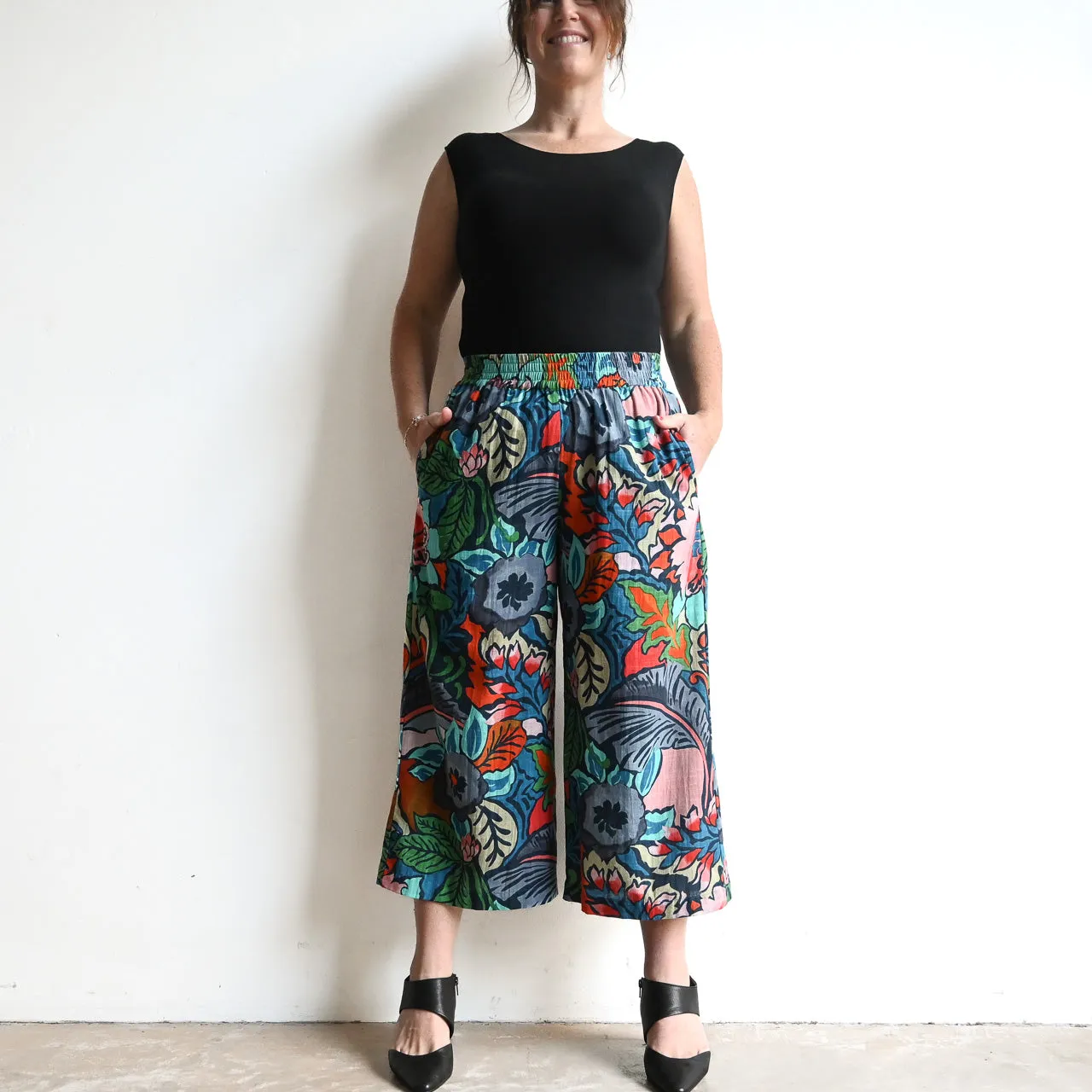 Wide Leg Summer Pant by Orientique Australia - Cape Verde - 4628