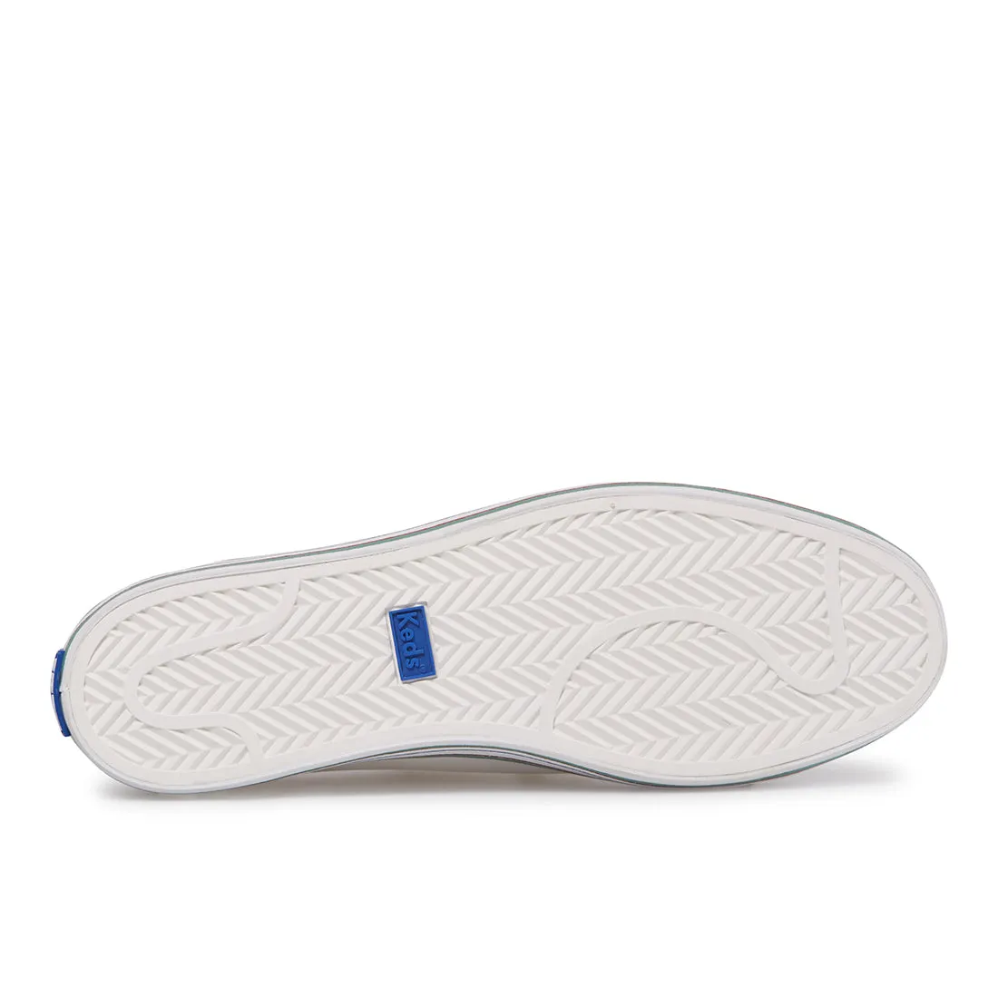 Women's Kickback Stripe Foxing Canvas White (WF66324)