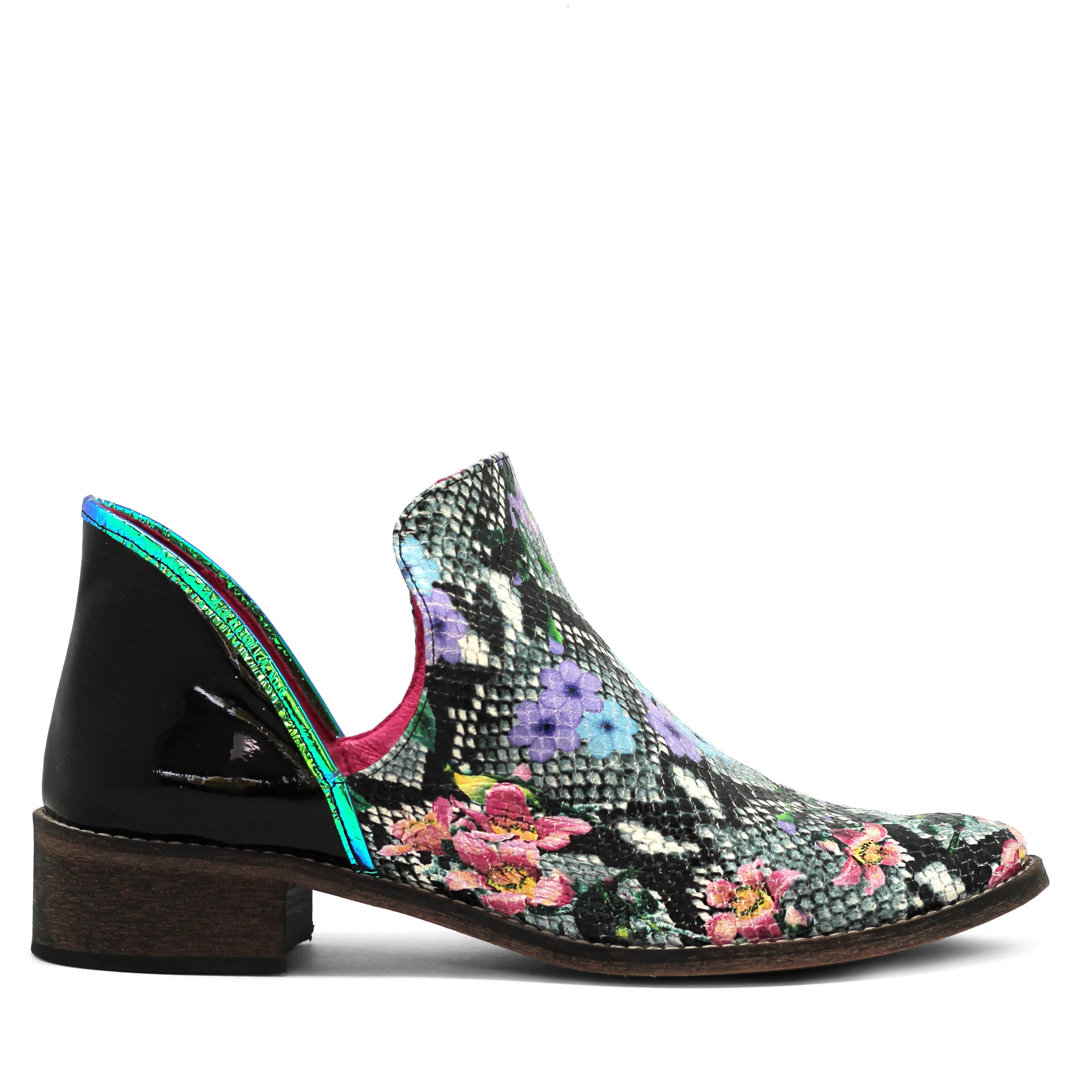 Zippette -Limited edition Black Patent Python